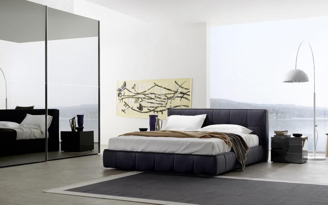Современные двуспальные кровати в стиле минимализм